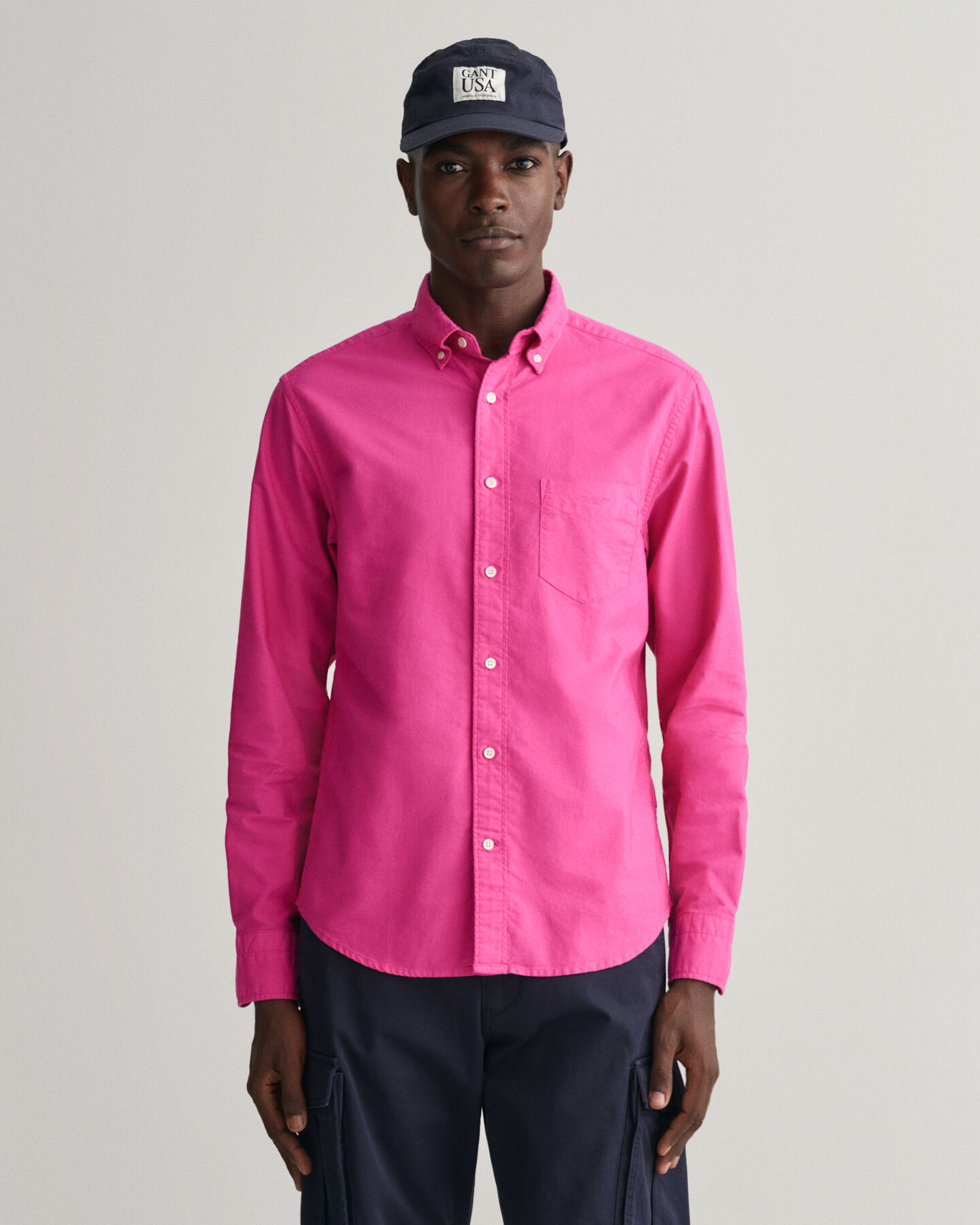 Regular fit Sunfaded Oxford-skjorte