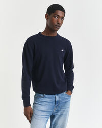 Crewneck sweater i ekstra fin lammeuld