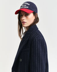 Cap af børstet bomuldstwill