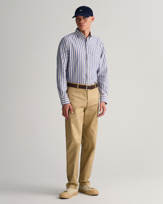 Regular fit stribet Archive Oxford-skjorte