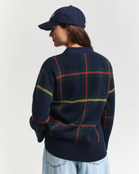 Ternet cardigan med V-hals