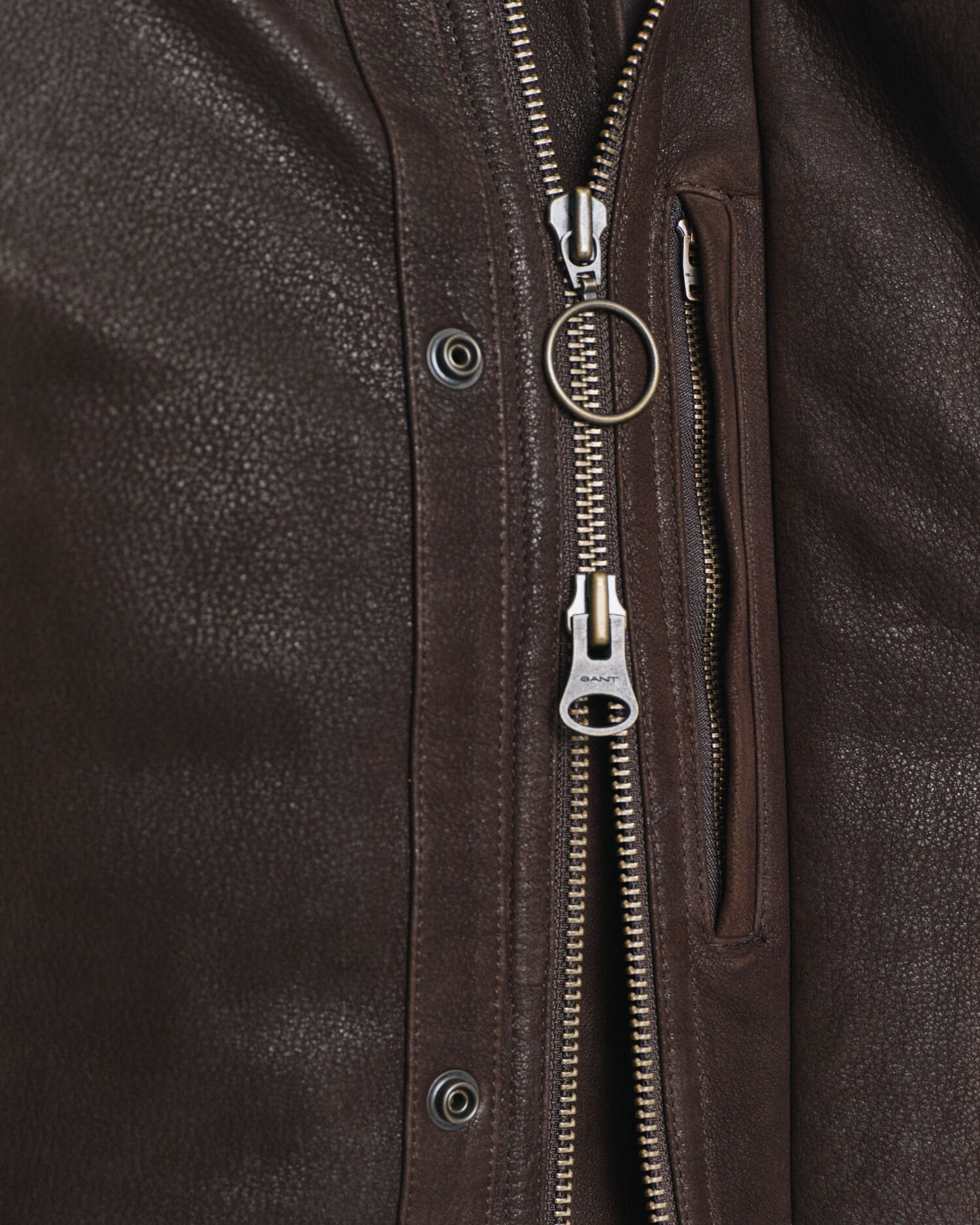 Decker jakke i nubuck