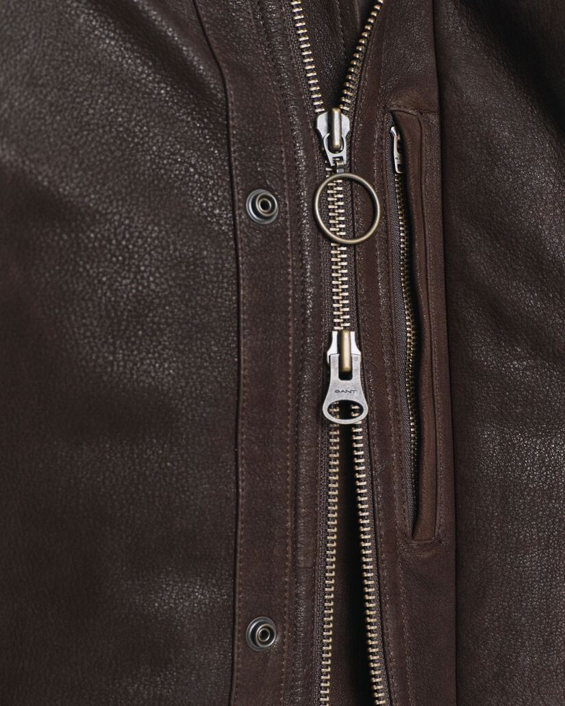 Decker jakke i nubuck