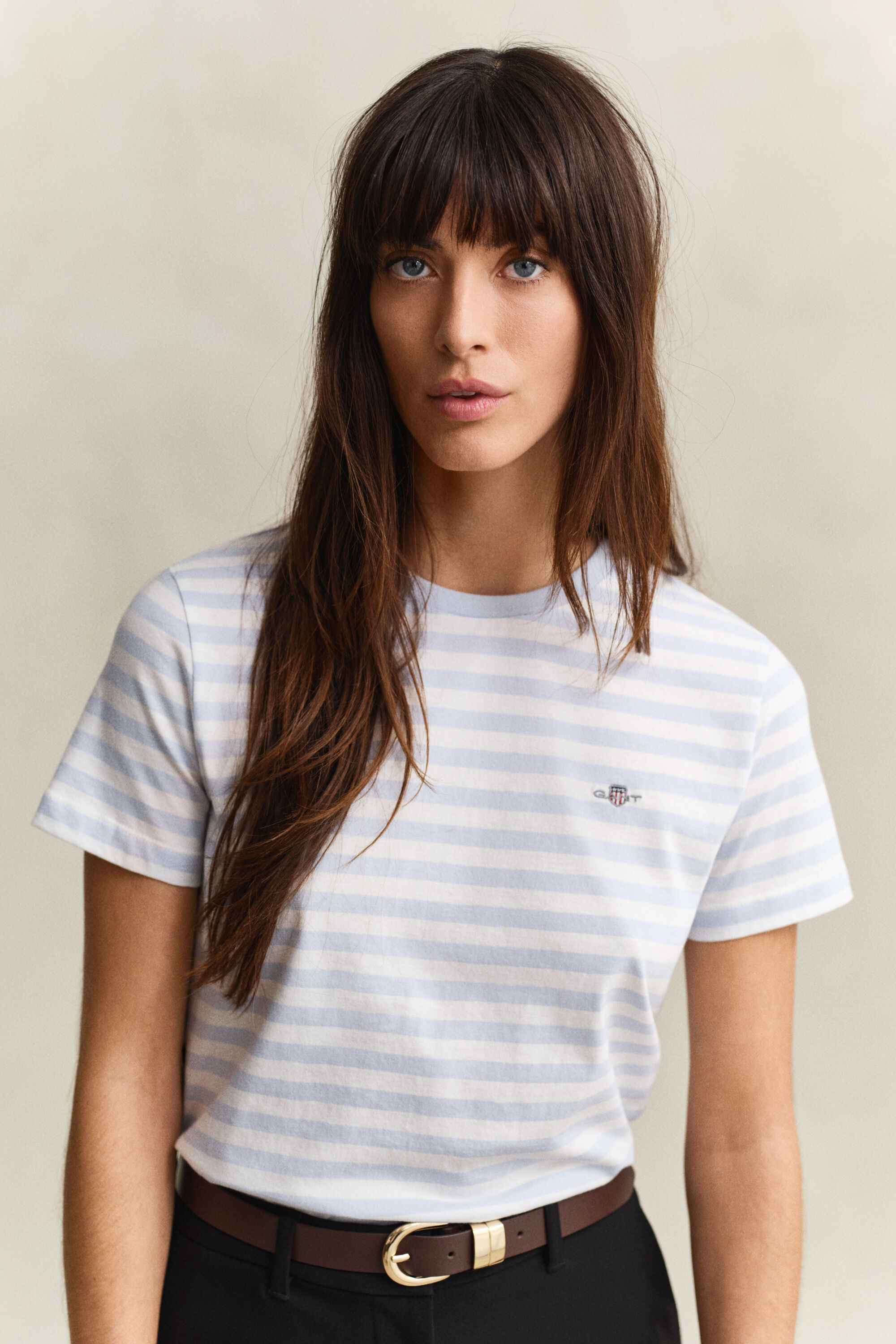 Stribet Shield T-shirt