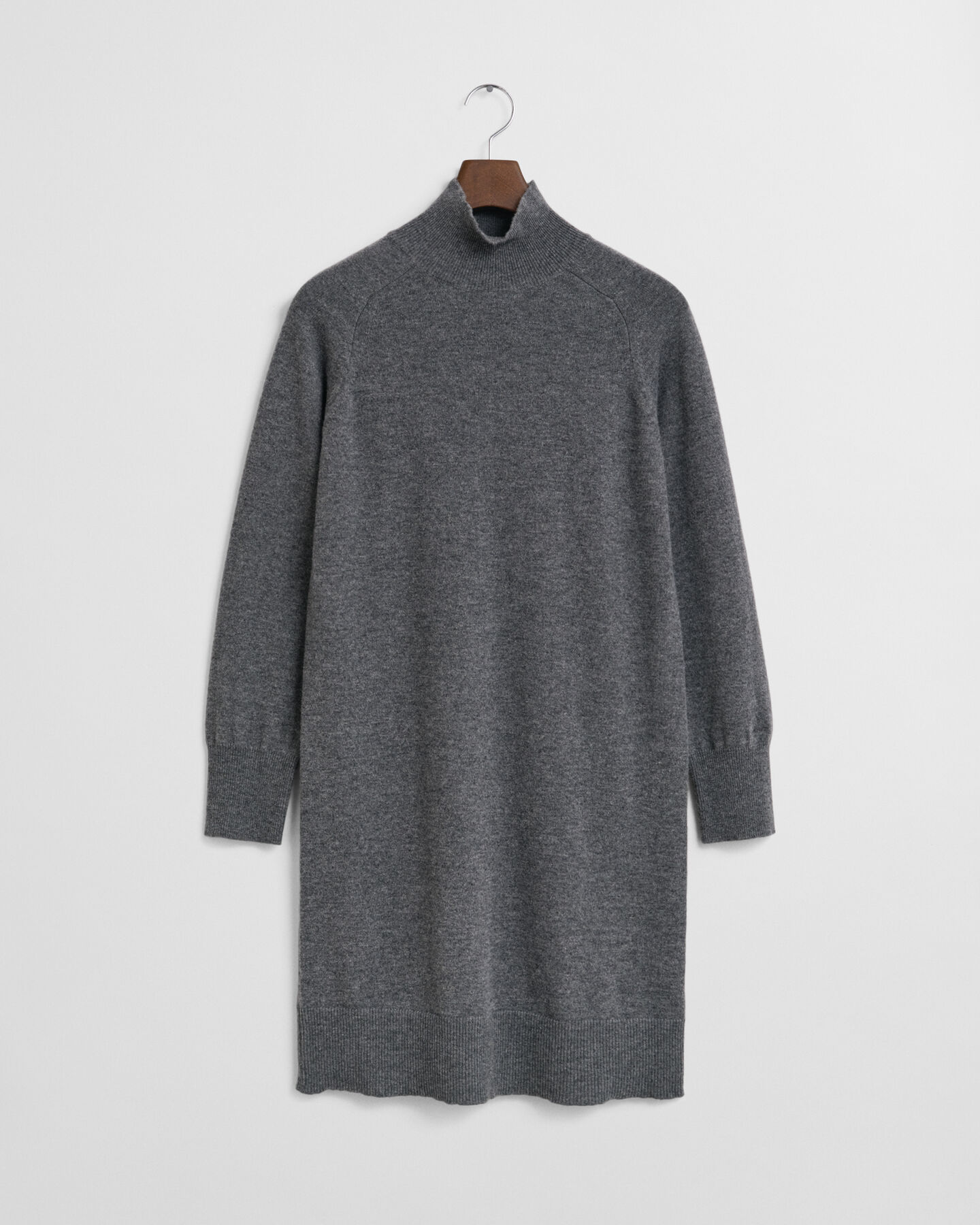 Strikket kjole af ekstra fin lammeuld