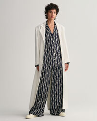 Relaxed fit pyjamasskjorte med Chain-tryk