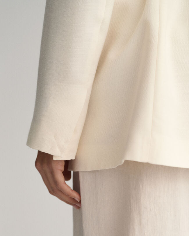 Regular fit Fluid blazer med b&aelig;lte