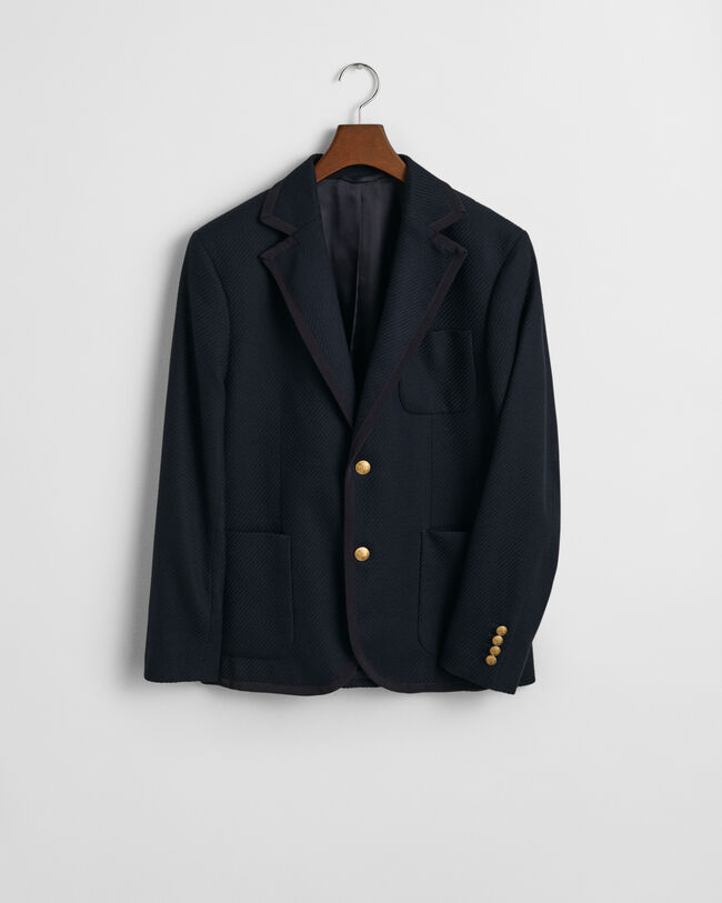 Slim Fit Club Blazer i bomuld/uld