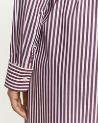 Klassisk skjortekjole i poplin med bælte