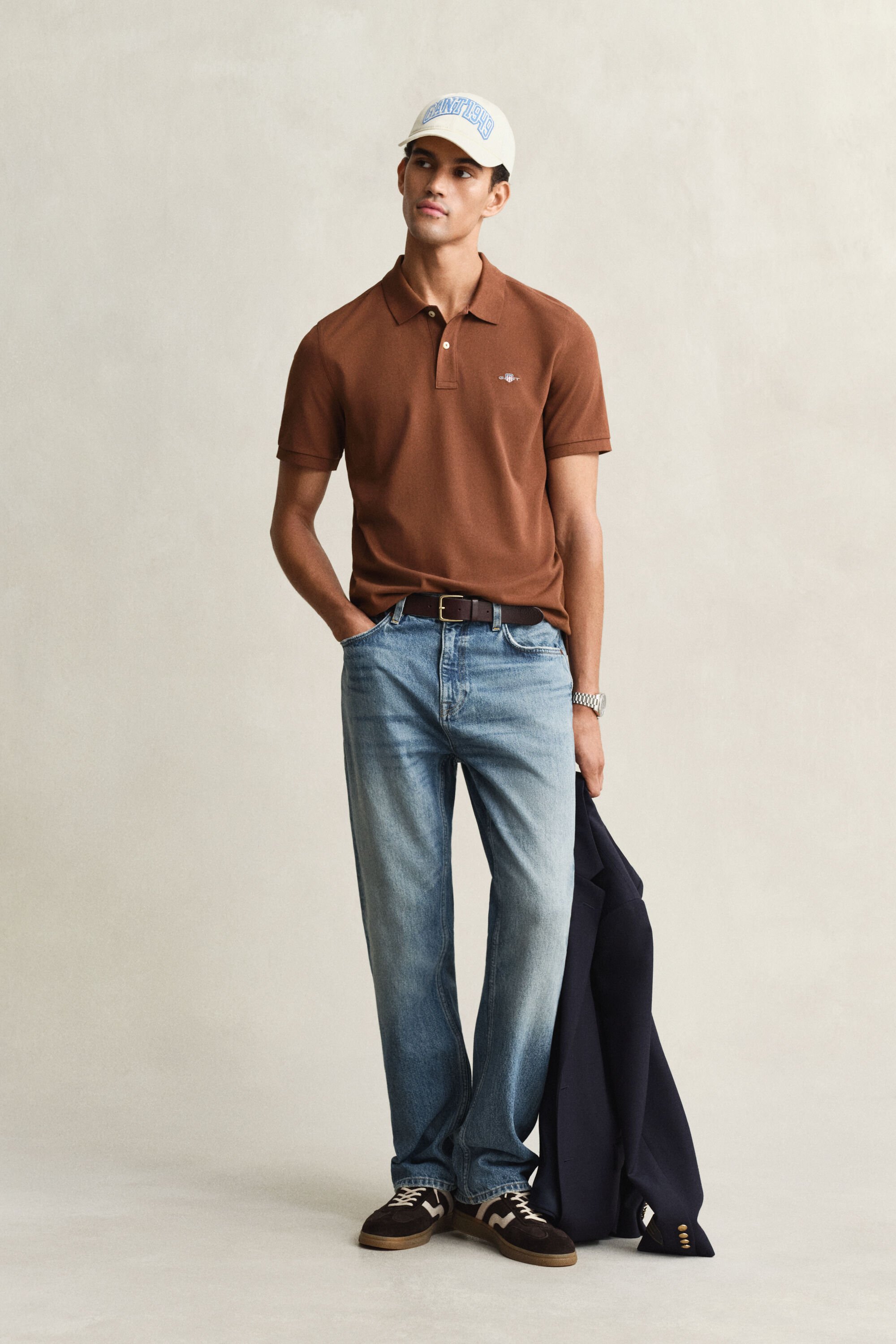 Regular fit Shield Piqué poloskjorte