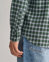 Regular fit flannelskjorte med mikrotern