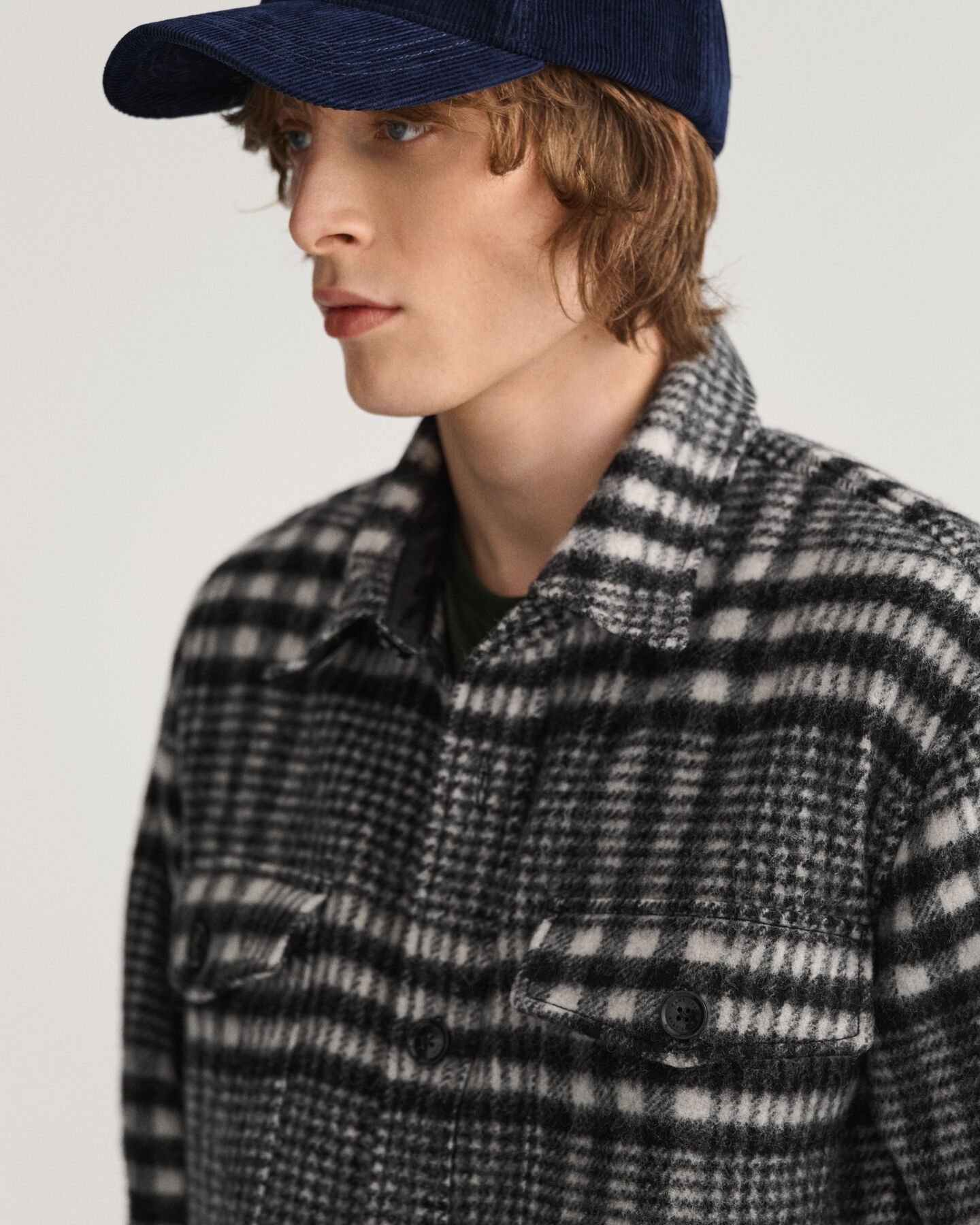 Houndstooth overskjorte