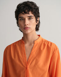 Relaxed fit bomuldssilkebluse