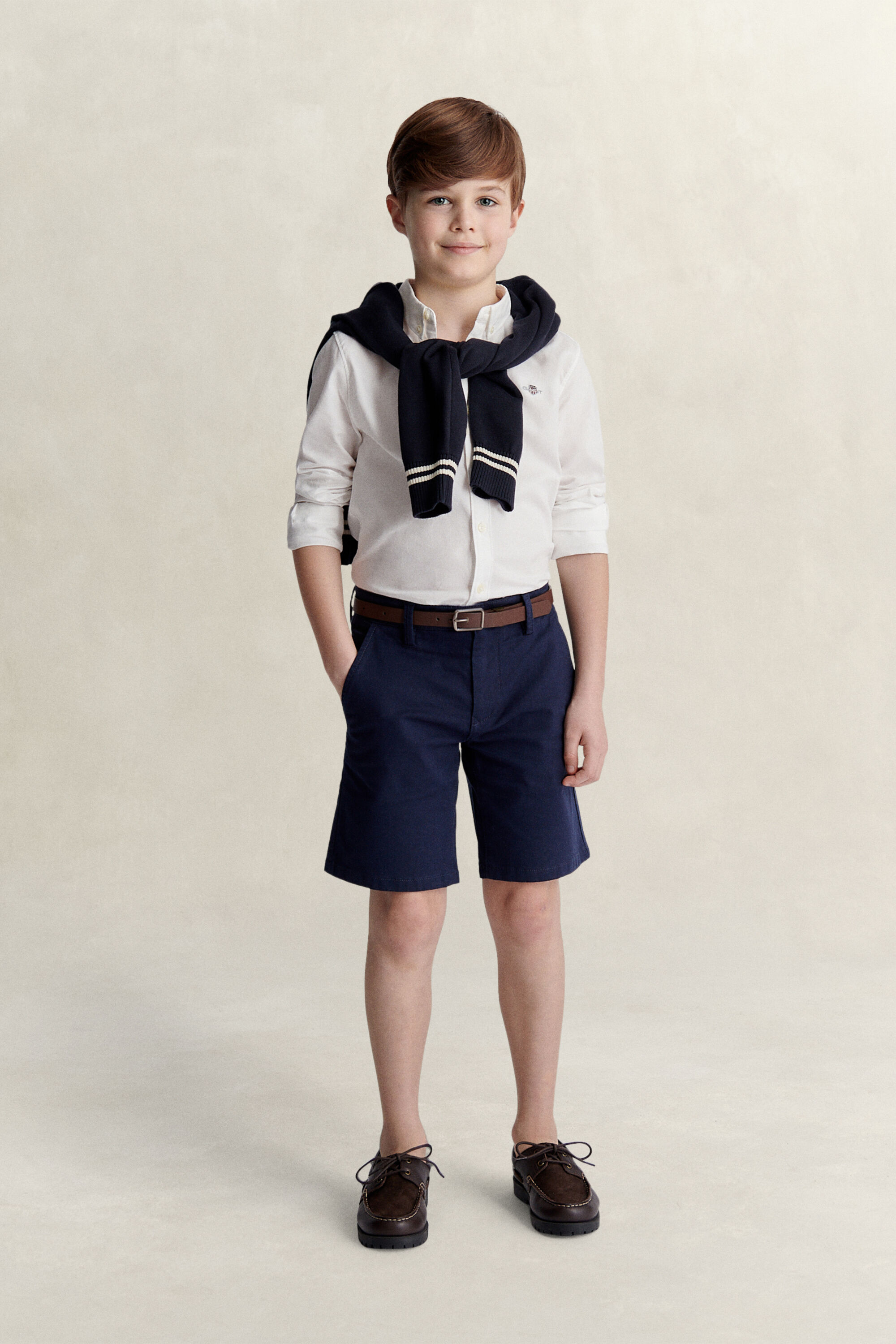 Teen Boys Shield Oxford skjorte