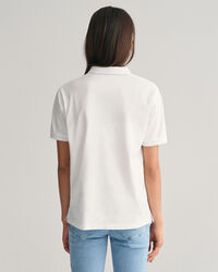 Teens kontrastfarvet piqu&eacute; poloskjorte