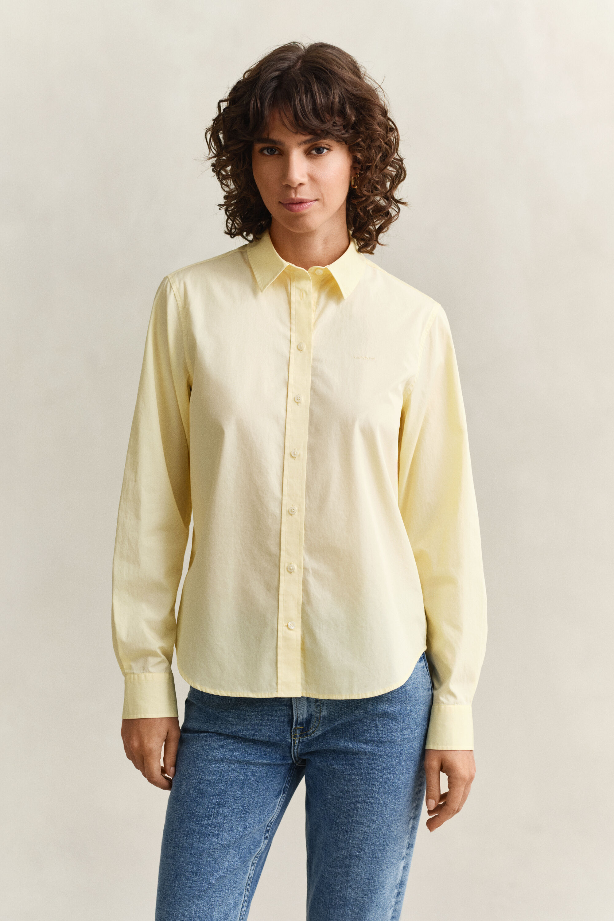 Regular fit klassisk poplin-skjorte