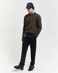 Fair Isle sweater med crewneck