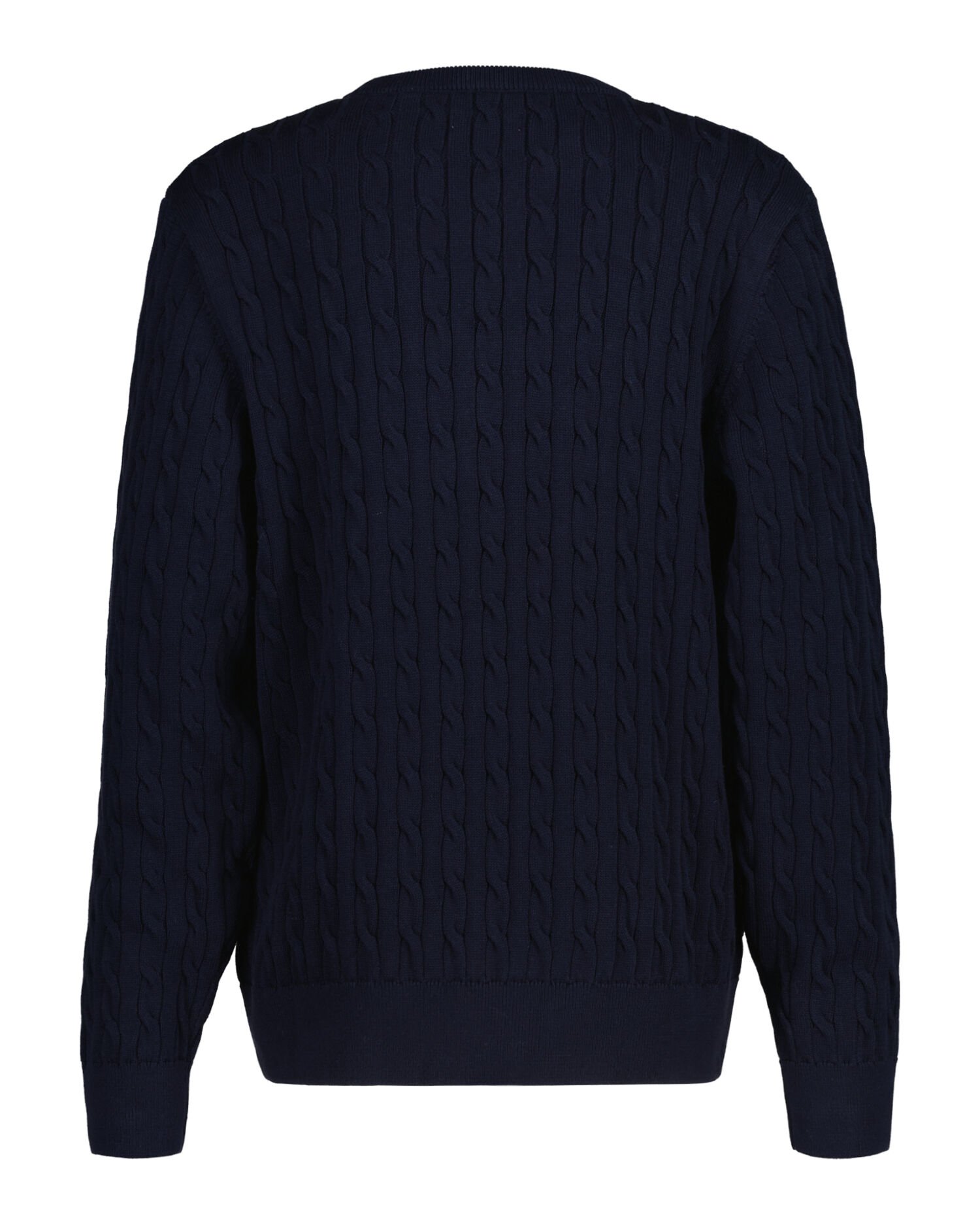 Teens Shield crewneck sweater af bomuld med kabelstrik
