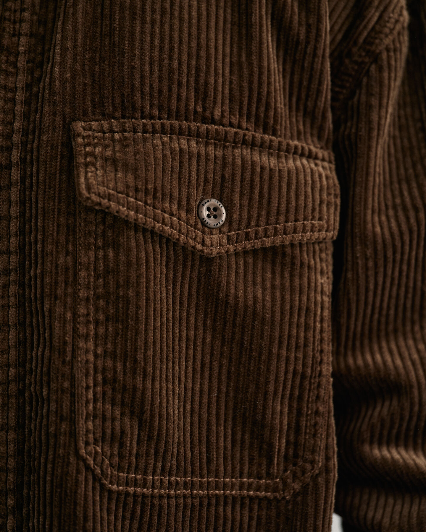 Overskjorte i jernbanefløjl