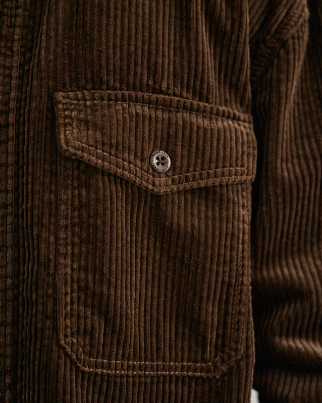 Overskjorte i jernbanefløjl