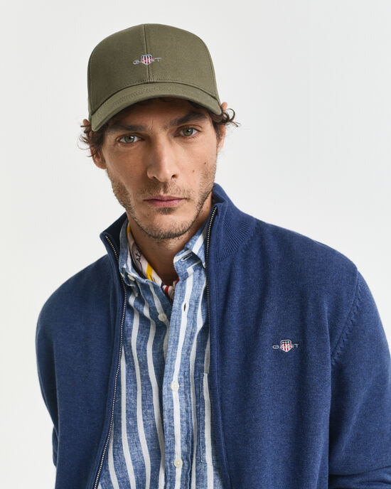 Shield høj cap af bomuldstwill