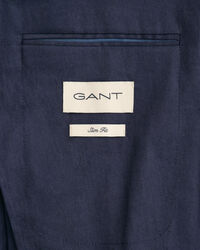 Jakkes&aelig;t-blazer af h&oslash;r og bomuld