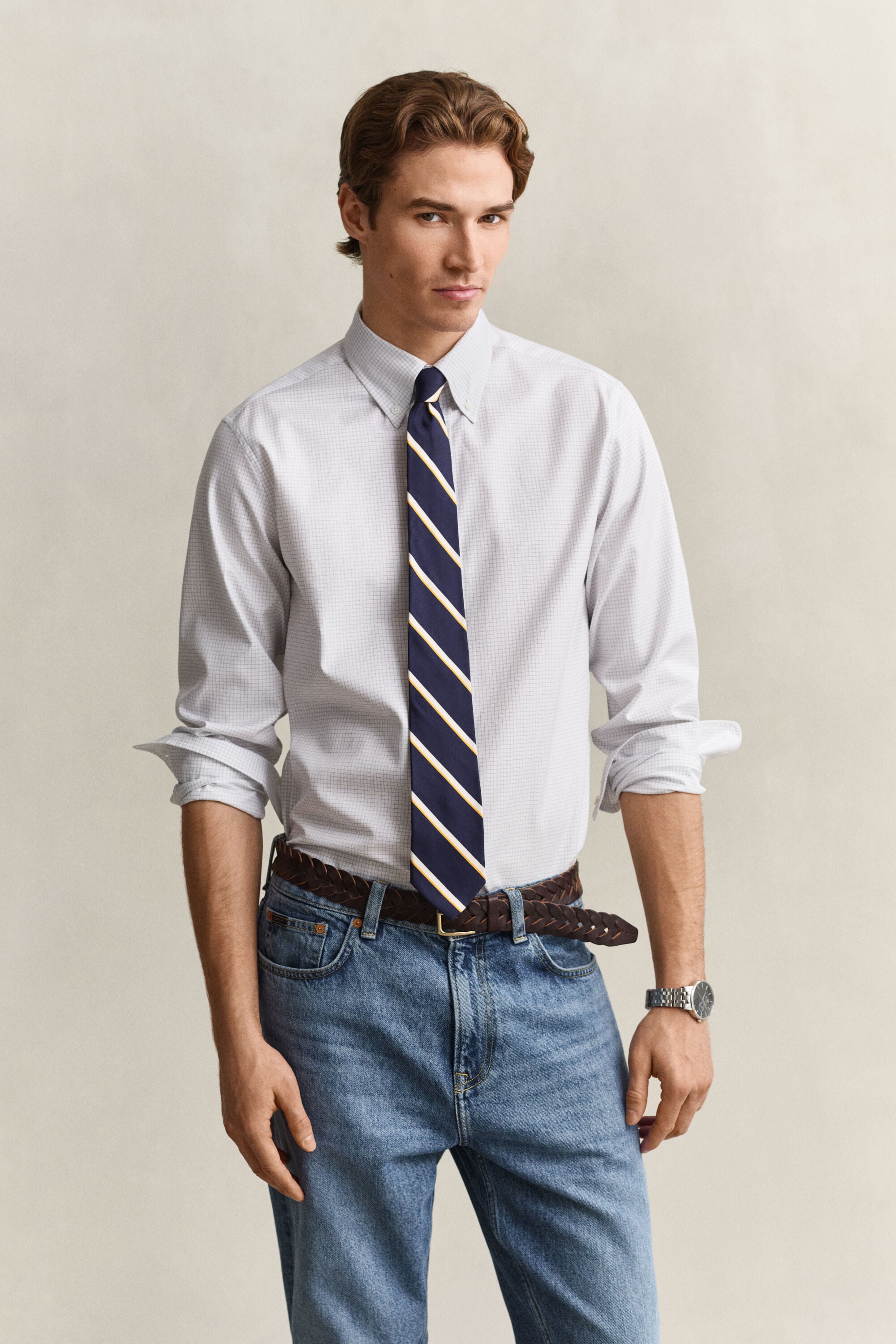 Ternet elegant skjorte i twill