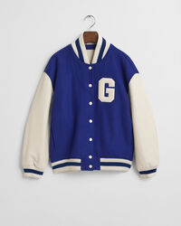 Varsity Jacket i læderblanding