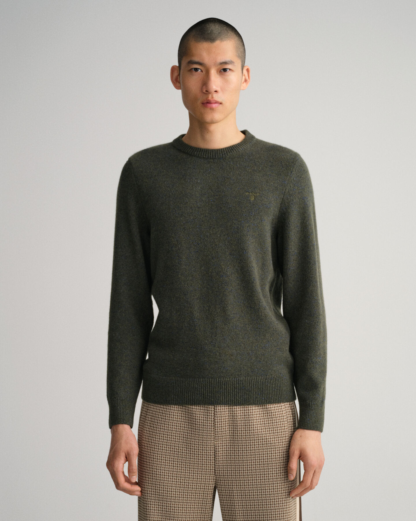 Neps melange crewneck sweater