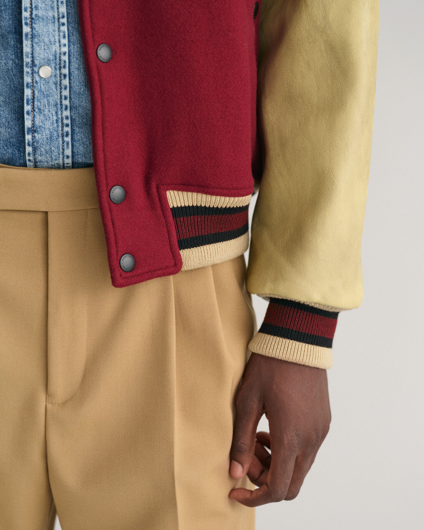 Vatteret Mix GANT Varsity Jacket