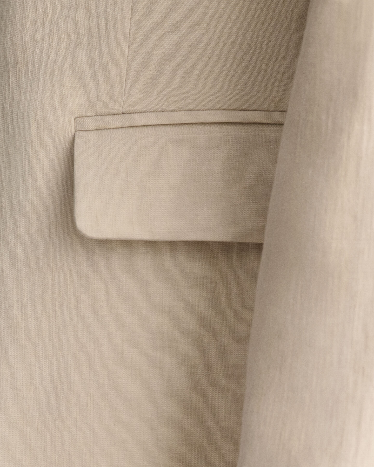 Regular fit hørblazer med stræk