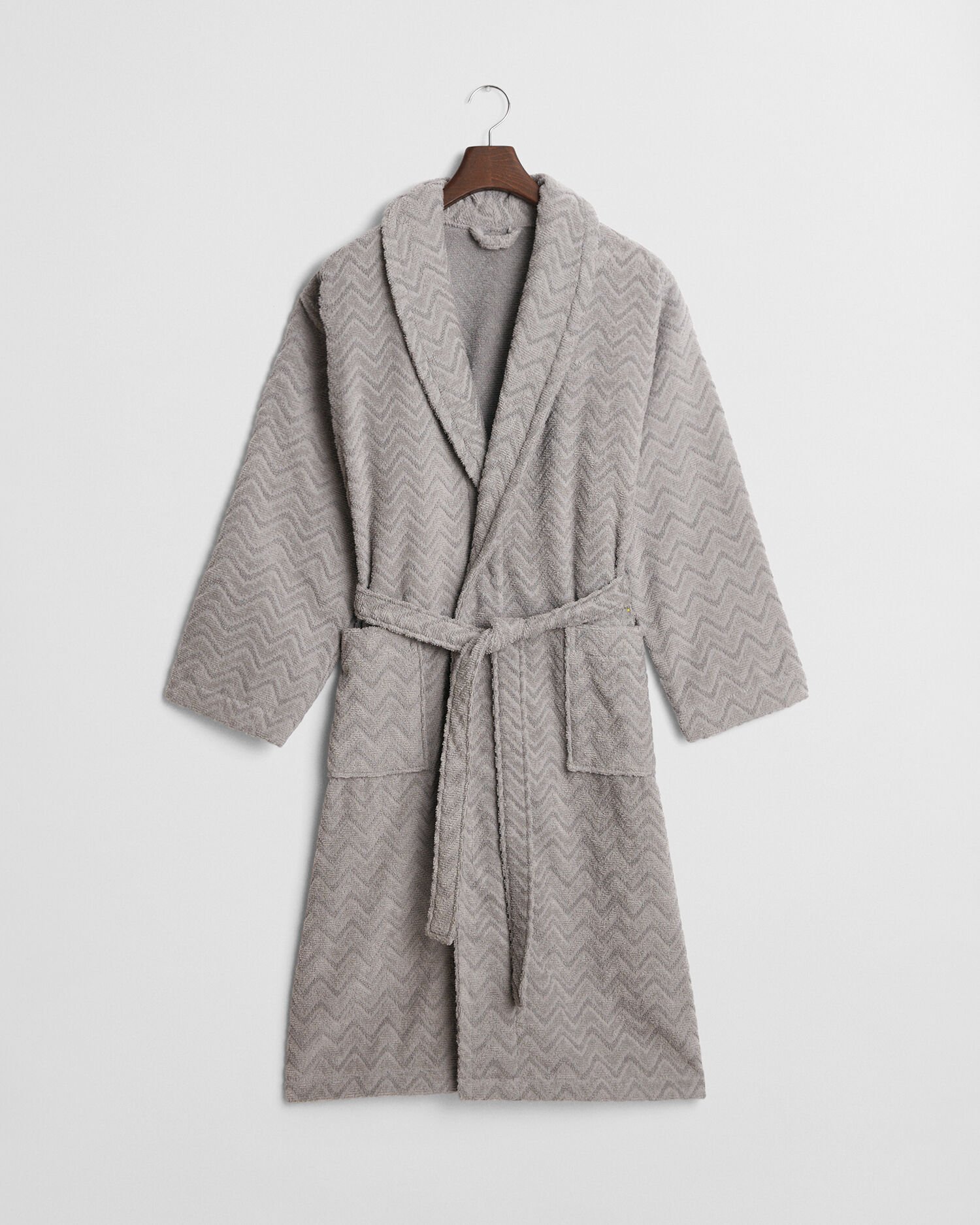 Sildebensmønstret jacquard badekåbe