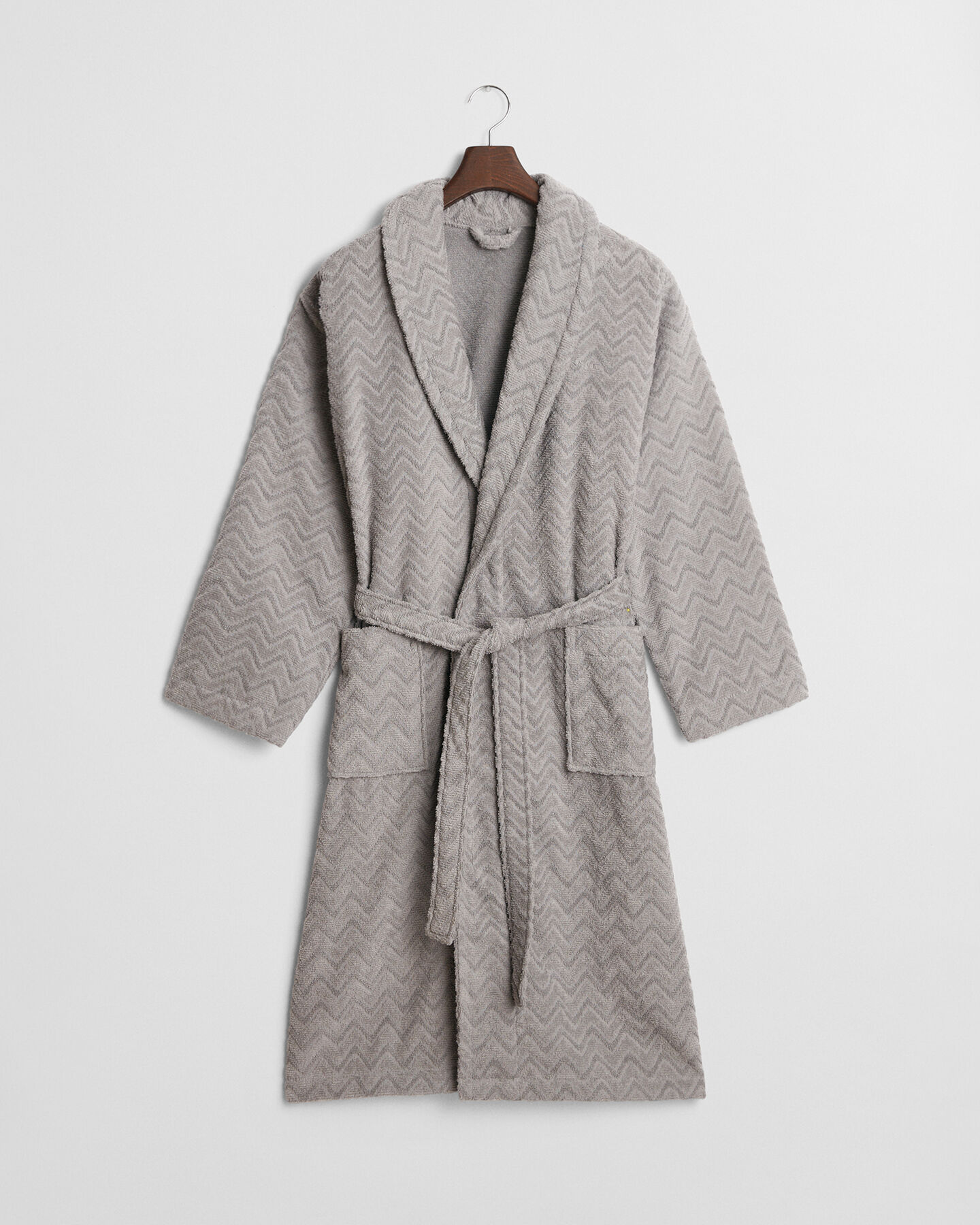 Jacquard sildebensmønstret badekåbe