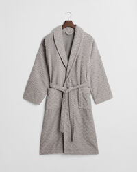 Jacquard sildebensmønstret badekåbe