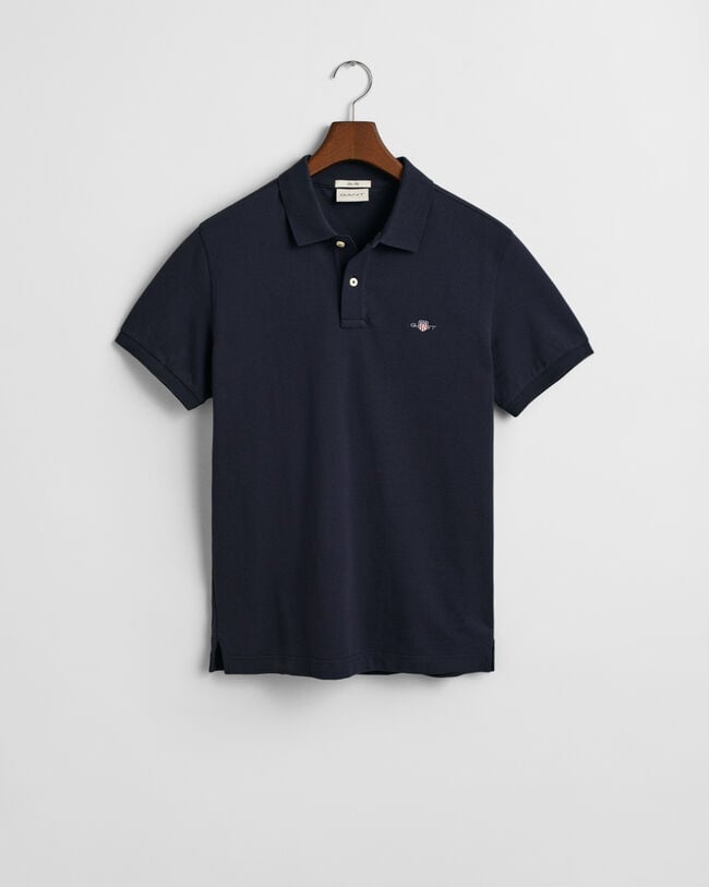 Slim fit Shield Piqué poloskjorte