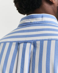 Regular fit stribet klassisk poplin-skjorte