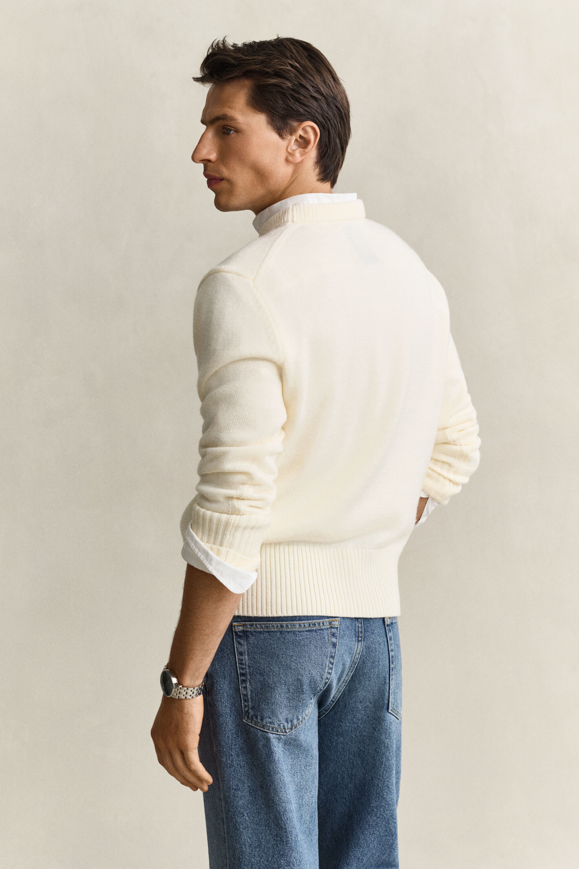Gant x Yale sweater i merinould