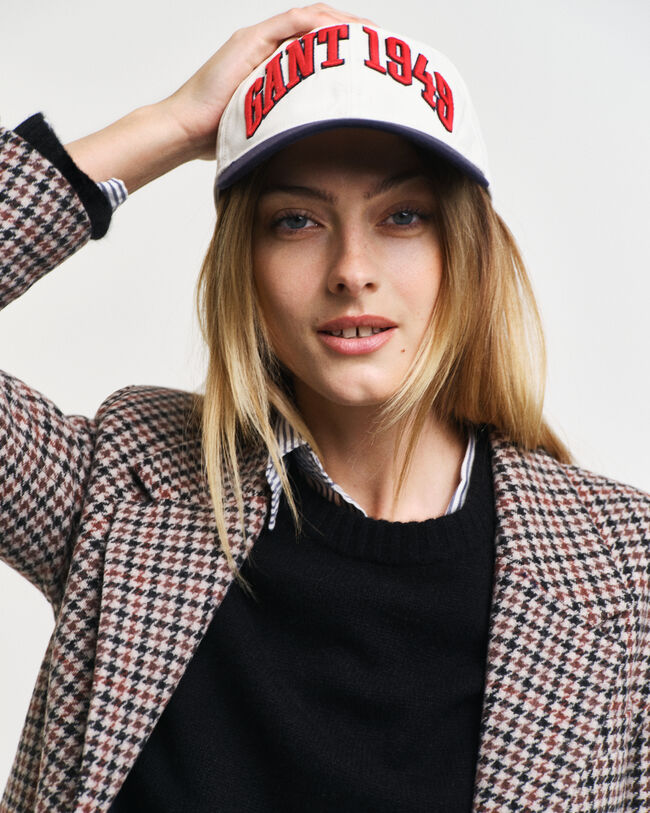 Regular fit houndstooth blazer