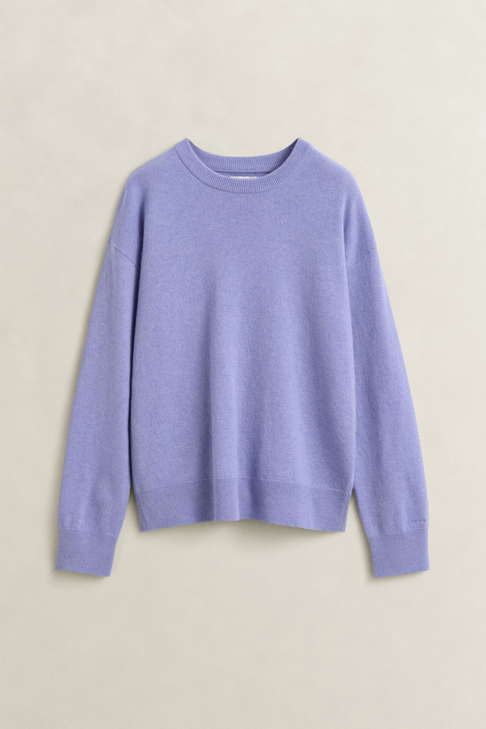 Crewneck sweater i ekstra fin lammeuld
