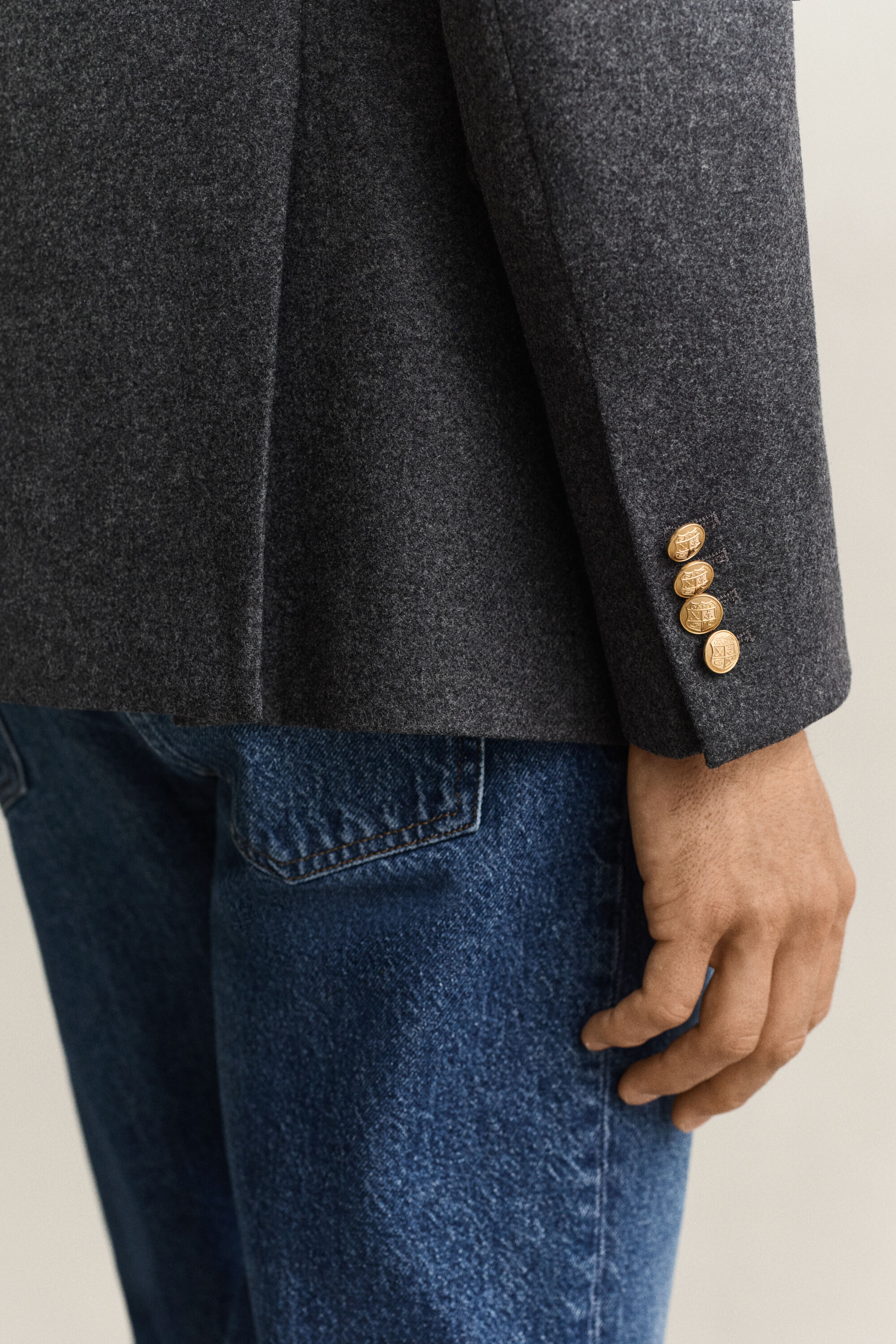 Classic Club Blazer i flanneluld