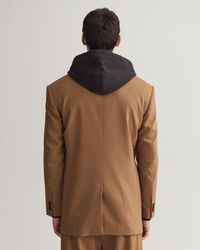 Oversized jakkesæt-blazer af flannel