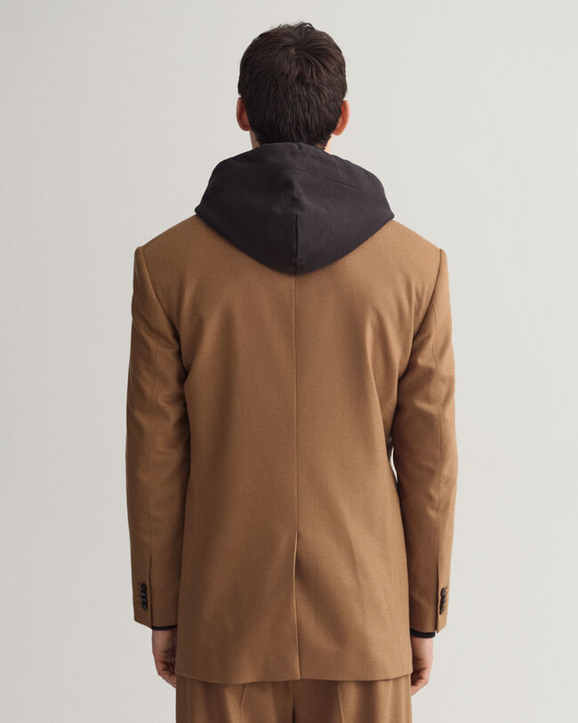 Oversized jakkesæt-blazer af flannel