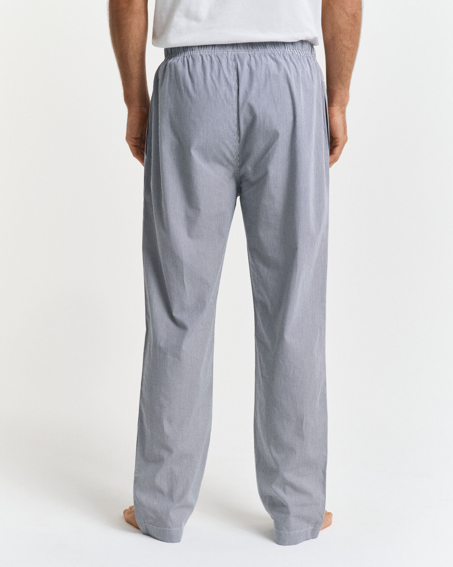 Stribede poplin pyjamasbukser