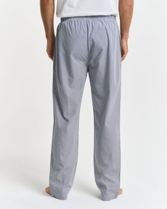 Stribede poplin pyjamasbukser