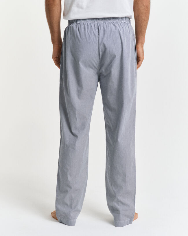 Stribede poplin pyjamasbukser