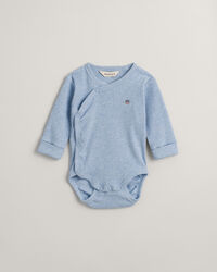 Baby Shield ribstrikket sl&aring;-om bodysuit