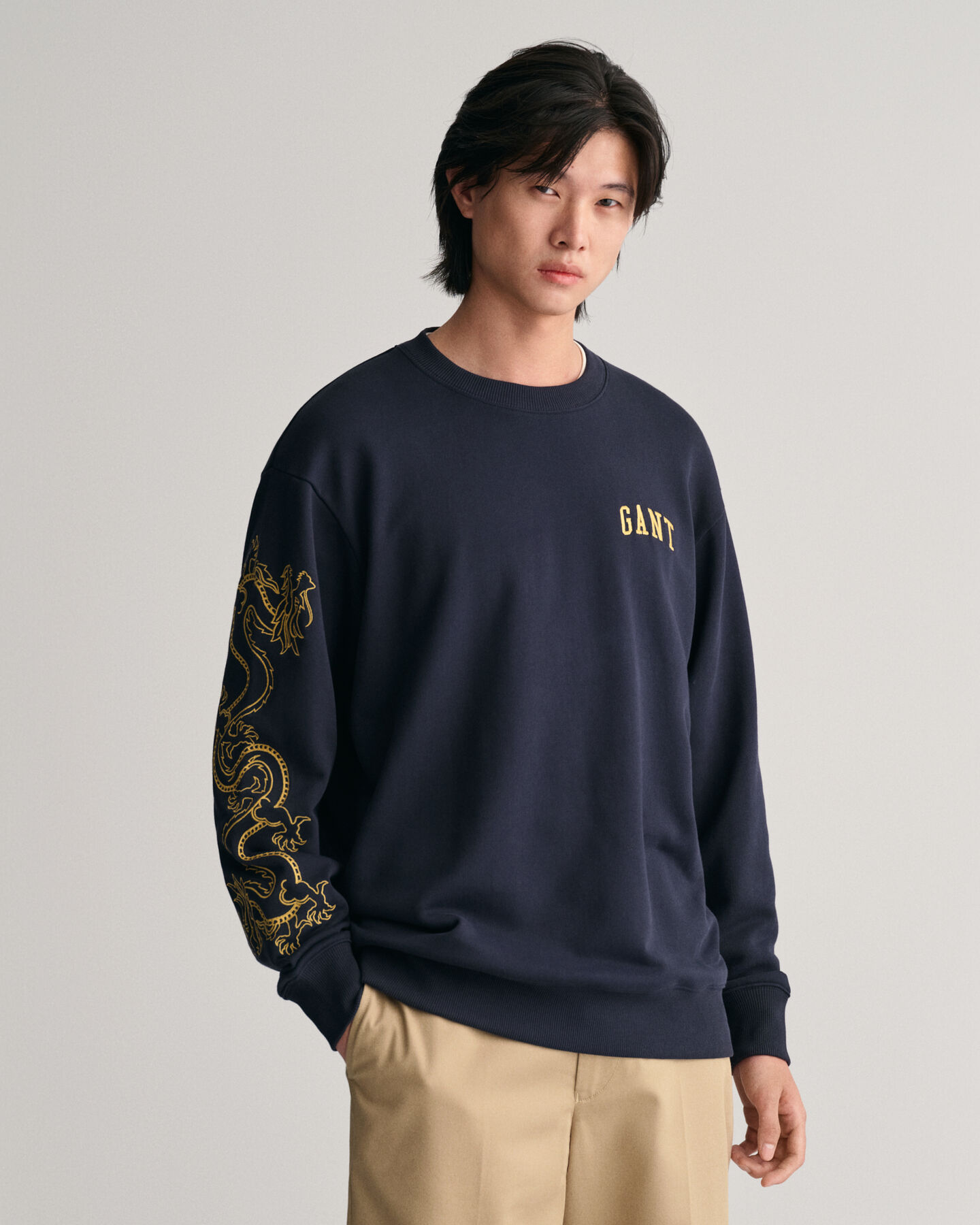 Dragon Crest sweatshirt med crewneck