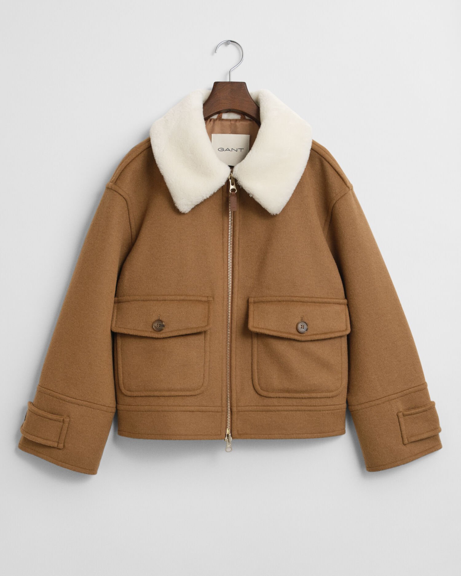 Flyverjakke i uldblanding