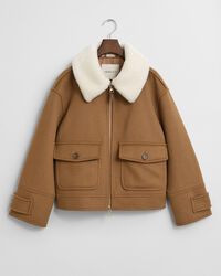 Flyverjakke i uldblanding