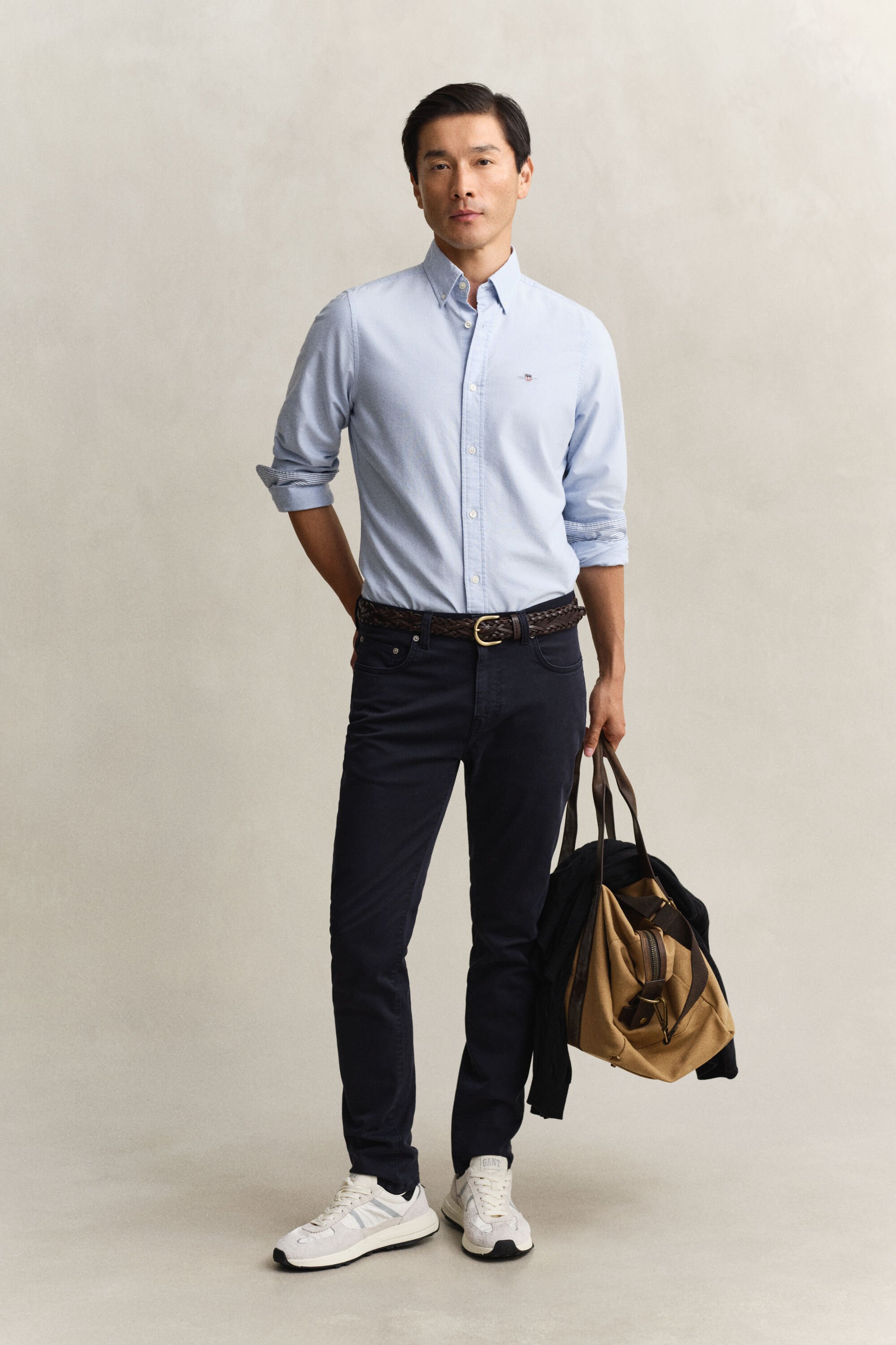 Oxford-skjorte med stræk